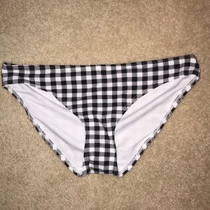 Black and white bikini bottoms gingham